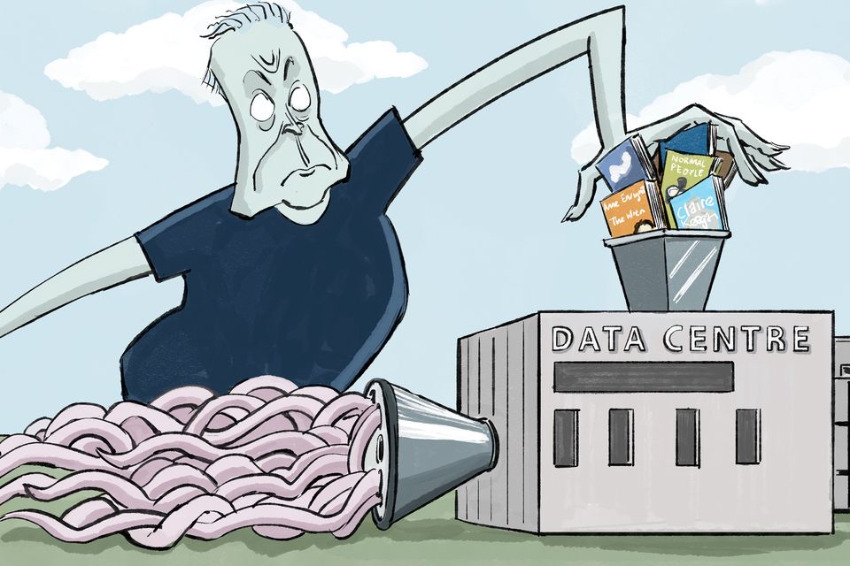 Cartoon by Harry Burton, after Gerald Scarfe